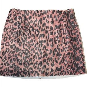 Free People Pink Cheetah Mini Size0